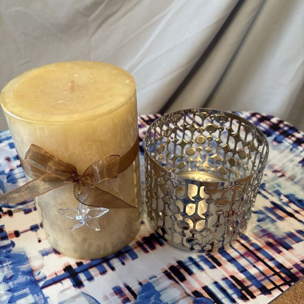 Pier One Glitter Spice Candle With Bed Bath And Beyond Candle Holder - Picture 9 of 11